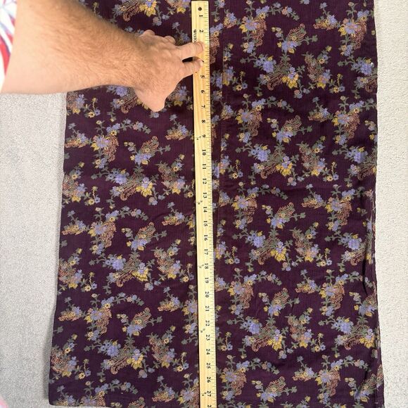 Serengeti Size Small Corduroy Purple Floral Jumper Dress Cottagecore Phoebe 90s - Picture 9 of 12